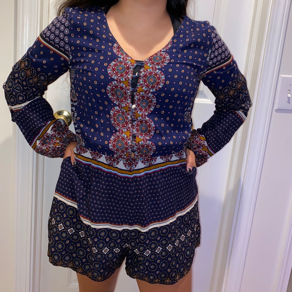 long sleeve romper